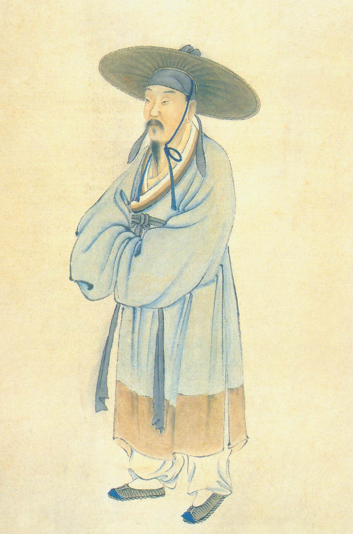 陆游像——清人绘