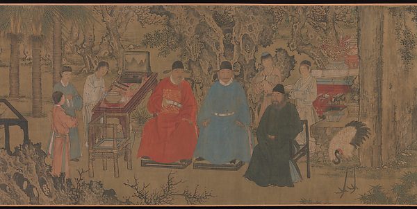 明代谢环《杏园雅集图》卷中的文人雅集
